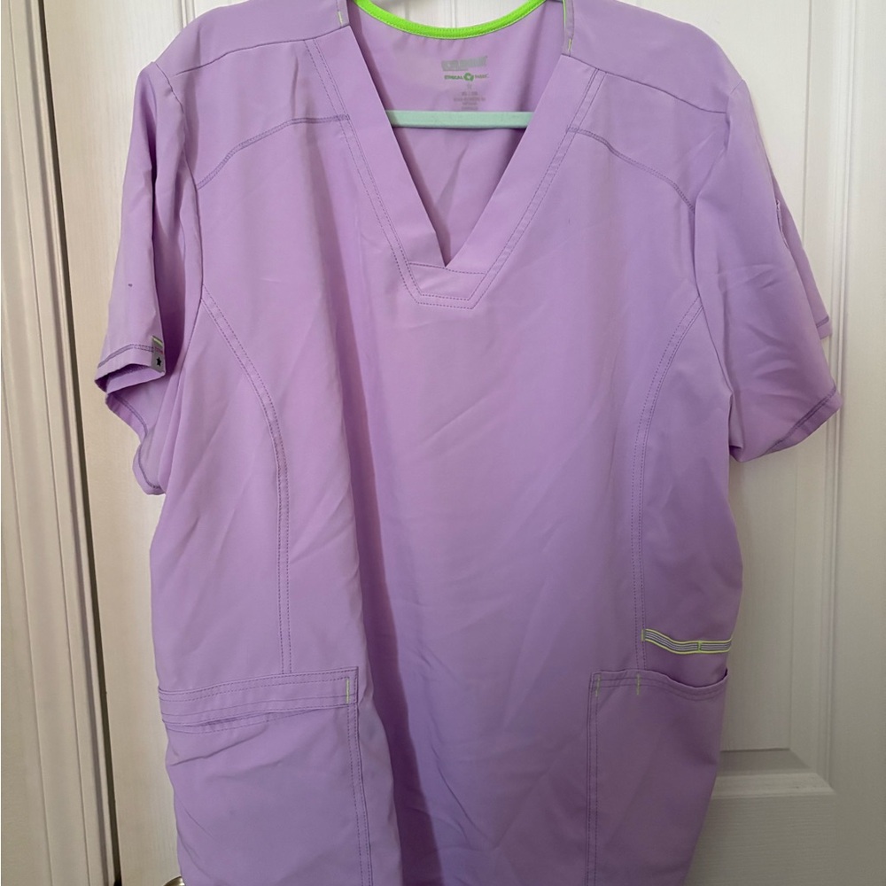 Scrubstar Lavender and Lime Scrub Top